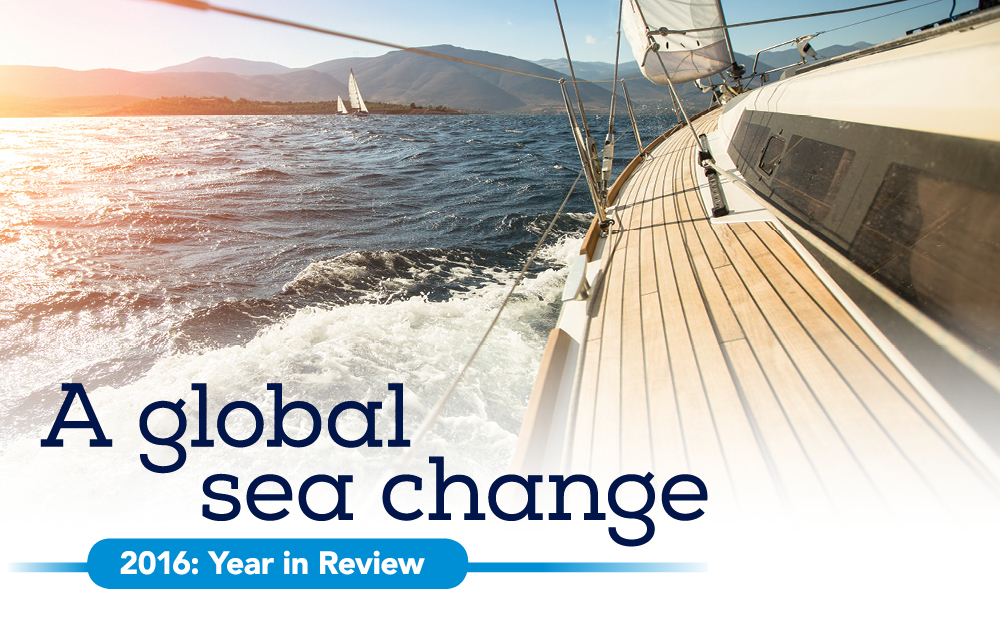 A global sea change. 2016: A year in review