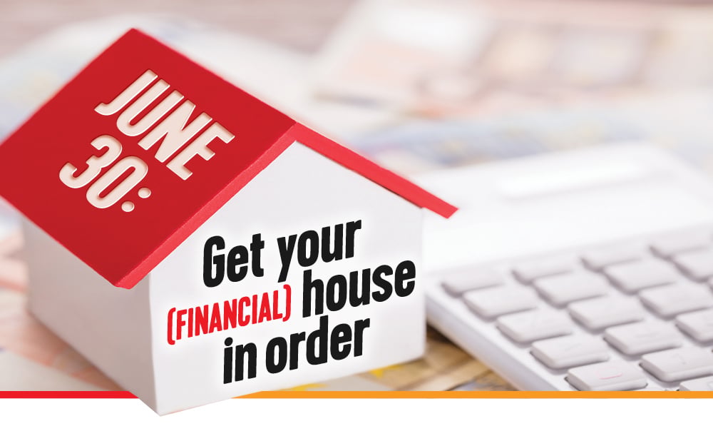 Get your financial house in order
